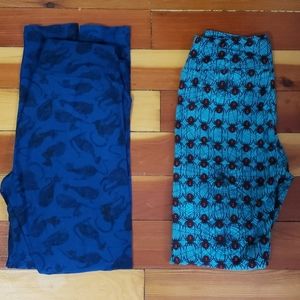 Lot of Lularoe OS Halloween themed leggings